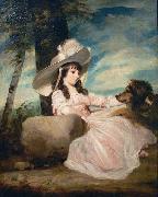 Portrait of Miss Anna Ward with Her Dog